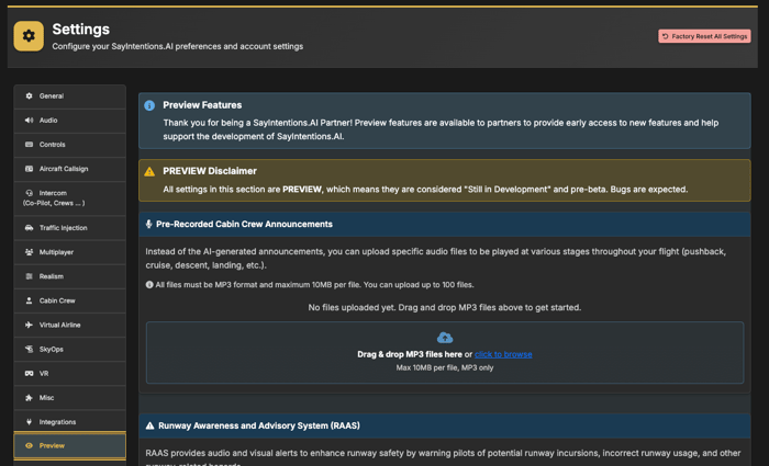 Cabin Crew Audio: Custom Announcements for Flight Sim