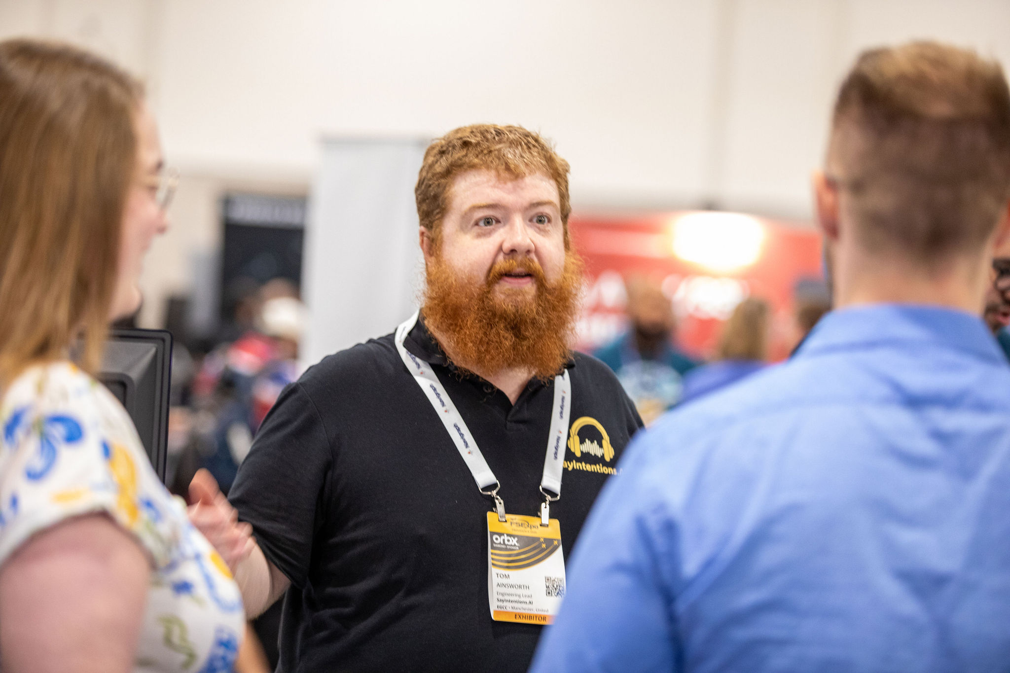 SayIntentions team at FSExpo 2025 during expo interactions