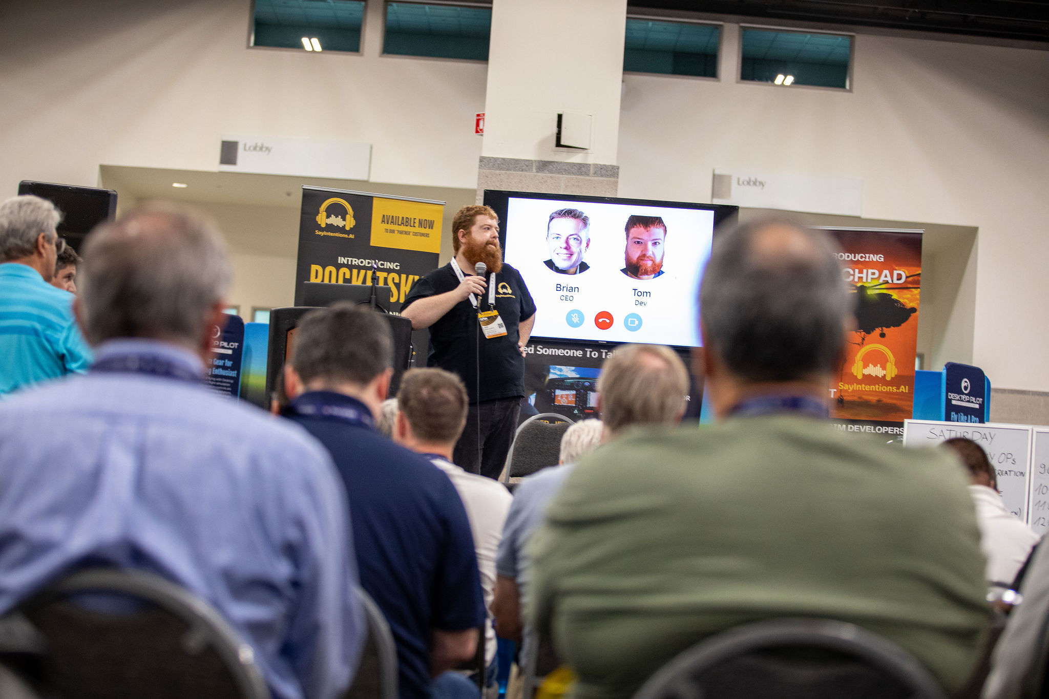 SayIntentions team at FSExpo 2025 during expo interactions