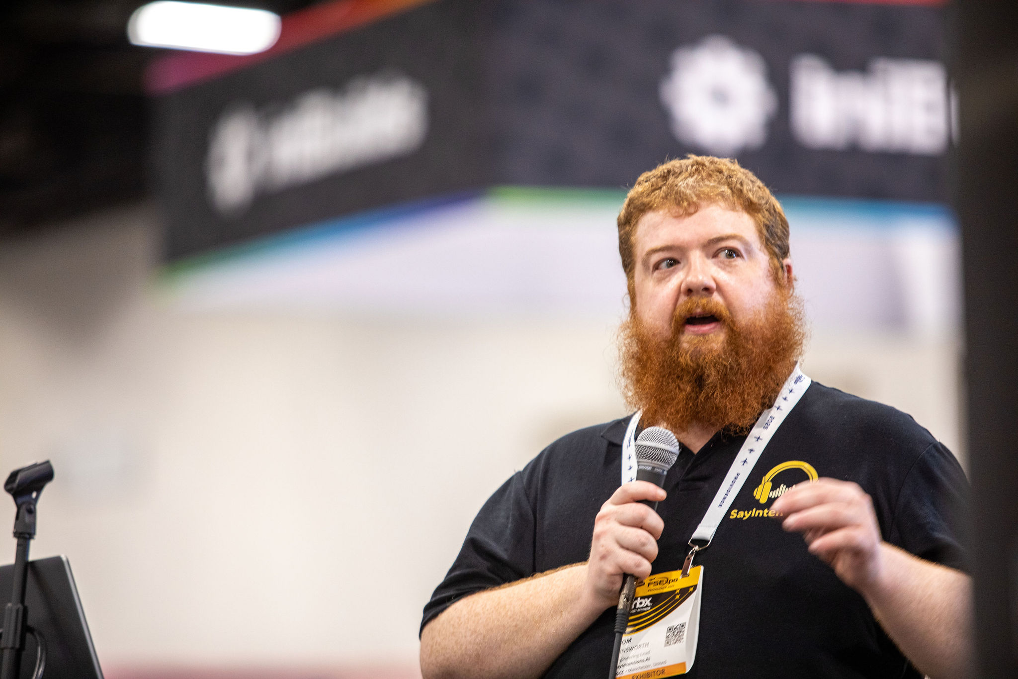 SayIntentions team at FSExpo 2025 during expo interactions