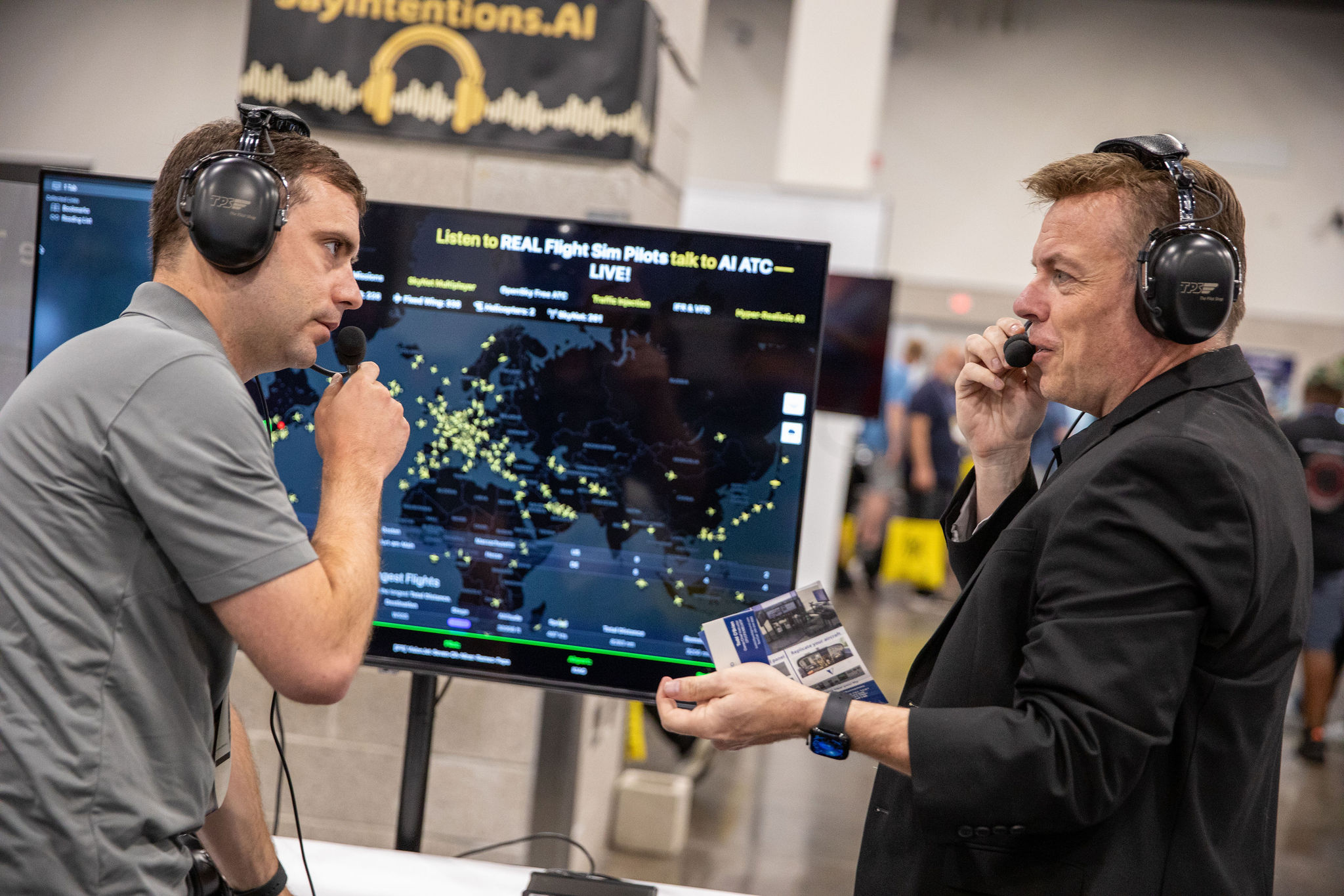 SayIntentions team at FSExpo 2025 during expo interactions