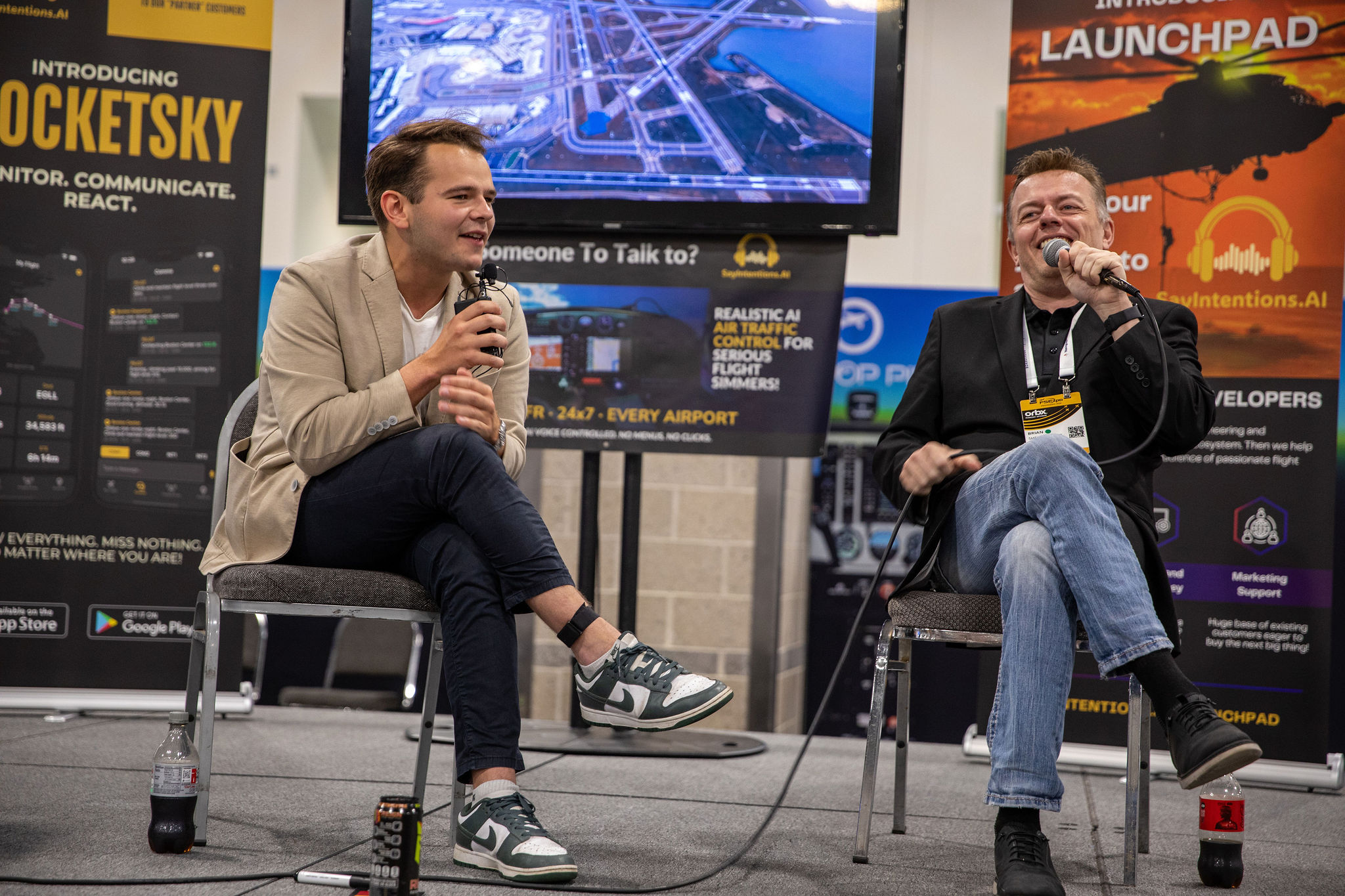 SayIntentions team at FSExpo 2025 during expo interactions