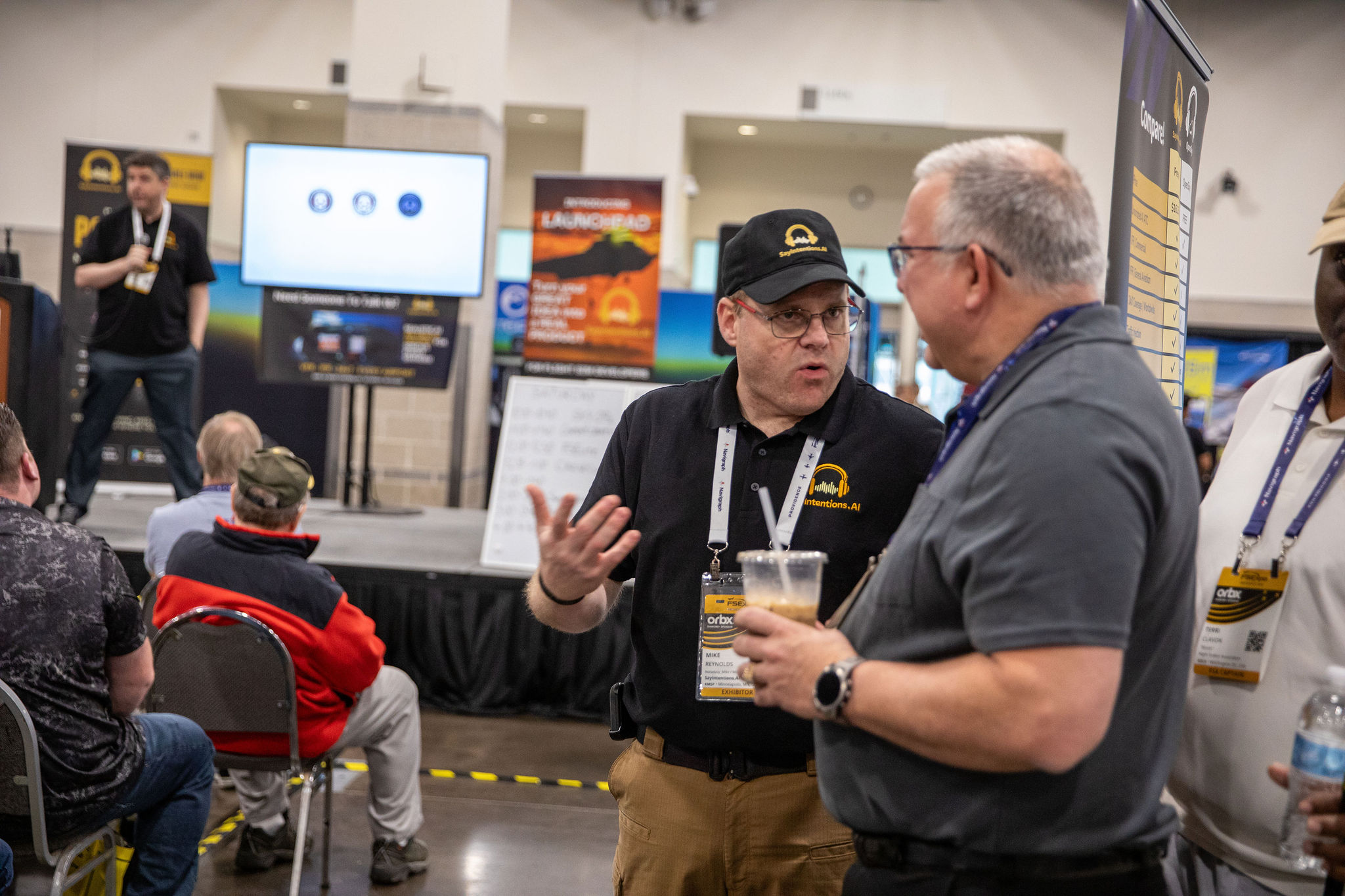 SayIntentions team at FSExpo 2025 during expo interactions