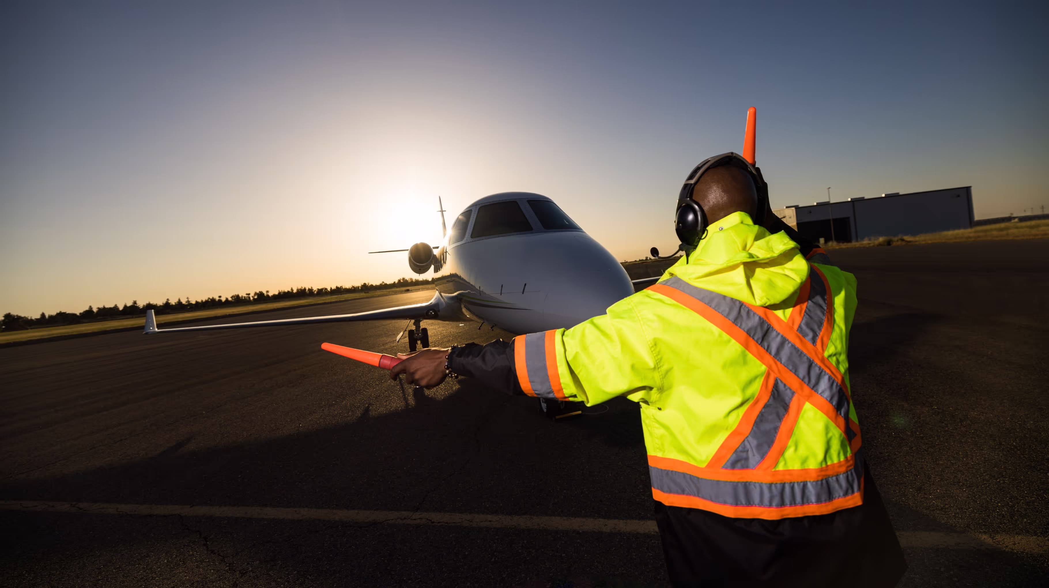 Ground crew — jetways, fuel trucks, and pushback operations